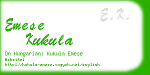 emese kukula business card